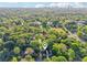 An aerial view of a neighborhood showcasing lush greenery with Atlanta skyline in the distance at 39 Wyman Se St, Atlanta, GA 30317