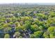 An aerial view of a neighborhood showcasing lush greenery and a distant skyline at 39 Wyman Se St, Atlanta, GA 30317
