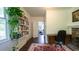 Bright office space with built-in bookshelves and a view to the next room at 2881 Parrott Nw Ave, Atlanta, GA 30318