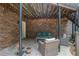 Outdoor patio featuring lounge furniture with string lights for ambiance and outdoor entertaining at 751 Yorkshire Sw Pl, Lilburn, GA 30047