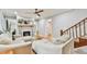 Inviting living room features hardwood floors and neutral-colored furnishings at 1626 Oak Knoll Se Cir, Atlanta, GA 30315