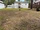 View of the spacious backyard with mature trees and a charming playhouse at 2058 North Nw Ave, Atlanta, GA 30318