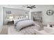 Cozy bedroom features a ceiling fan, media area and neutral decor at 340 Paulownia Cir, Mcdonough, GA 30253