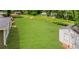 The vast backyard has a shed, lush lawn, and plenty of space for various activities and storage at 620 Clearbrook Ct, Marietta, GA 30068