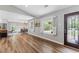 Bright entryway featuring hardwood floors, fresh paint and a decorative glass front door at 620 Clearbrook Ct, Marietta, GA 30068