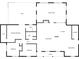 Detailed floor plan showcasing the layout of the home, including bedrooms, living areas, and kitchen at 620 Clearbrook Ct, Marietta, GA 30068