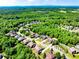 Overhead shot of a peaceful residential area with abundant green trees and landscaped lawns at 5925 Boulder Bluff Dr, Cumming, GA 30040