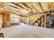 Spacious unfinished basement with wood framing at 5925 Boulder Bluff Dr, Cumming, GA 30040