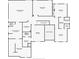 Upstairs floorplan showcasing bedrooms, bathrooms, laundry, and closet spaces at 5925 Boulder Bluff Dr, Cumming, GA 30040