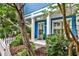 Inviting front porch with blue siding, white trim, and a cozy swing at 318 Glenwood Se Ave, Atlanta, GA 30312