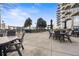 Upscale condo amenities include outdoor pool, grilling area, seating, and landscaping for residents and guests at 400 W Peachtree Nw St # 3614, Atlanta, GA 30308