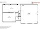 Basement layout featuring a den, room, under-stairs closet, utilities area, and garage at 64 Little John Way, Douglasville, GA 30134