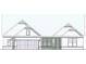 Architectural drawing of the home's elevation, showcasing its modern design and large windows at 235 Laurel Vista Dr, Canton, GA 30114