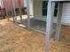 Spacious backyard featuring a patio with gravel and stone accents, great for outdoor entertaining at 710 Glen Royal Dr, Roswell, GA 30076