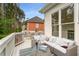 Deck featuring outdoor seating area and a view of the backyard at 710 Glen Royal Dr, Roswell, GA 30076