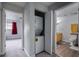 Convenient laundry closet with stacked washer and dryer, located near the bathroom and bedroom at 381 Ralph Mcgill Ne Blvd # K, Atlanta, GA 30312