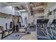 Fitness center with treadmills, weights, and fitness machines at 20 Marietta Nw St # 15D, Atlanta, GA 30303