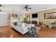 Elegant living room with a fireplace, hardwood floors, and ample seating for entertaining guests at 2229 Polder Way, Austell, GA 30168