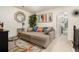 Inviting living room with a large sectional sofa and colorful decor at 2404 Fitts Dr, Conyers, GA 30094