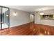 Spacious living room with hardwood floors. Balcony access at 1130 Piedmont Ne Ave # 410, Atlanta, GA 30309
