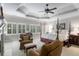 Spacious main bedroom features a tray ceiling, sitting area, and fireplace at 320 Wisteria Cir, Roswell, GA 30076