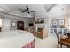 Spacious main bedroom features a tray ceiling, sitting area, and fireplace at 320 Wisteria Cir, Roswell, GA 30076