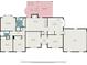 Detailed floor plan showcasing the home's layout, including the living room, kitchen, bedrooms, and garage at 4066 Brymond Ct, Tucker, GA 30084