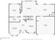 Detailed floorplan of the first floor, showcasing the layout of the living spaces, bedrooms, kitchen, and garage at 3399 In Bloom Way, Auburn, GA 30011