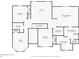 Upstairs floorplan showcases bedrooms, bathrooms, and a loft; provides a clear layout of the home's second level at 3399 In Bloom Way, Auburn, GA 30011