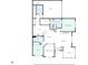 Detailed floor plan showcasing the layout of the home, including bedrooms, kitchen, and living areas at 2061 Grove Field Lane #13, Marietta, GA 30064