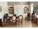 Bright office space with built-in bookshelves and a charming sitting area at 2061 Grove Field Lane #13, Marietta, GA 30064