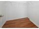 Walk-in closet has hardwood floors and wire shelving, offering ample storage space at 2061 Grove Field Lane #13, Marietta, GA 30064