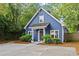 Blue craftsman home with a well-maintained yard and inviting covered front porch at 2089 College Ne Ave, Atlanta, GA 30317