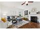 Bright living room with large windows, hardwood floors, and stylish decor at 2089 College Ne Ave, Atlanta, GA 30317