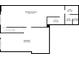 Basement floor plan rendering that features a recreation room and storage at 115 Blue Ridge Trl, Powder Springs, GA 30127