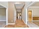 Inviting entryway with wood flooring and neutral wall color, offering a warm welcome to the home at 115 Blue Ridge Trl, Powder Springs, GA 30127