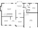 Floor plan of main level, showing living room, kitchen, and garage at 115 Blue Ridge Trl, Powder Springs, GA 30127
