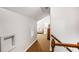 Cozy hallway leading to the bright living room with neutral paint and warm carpeting at 4586 Smoke Rise Ln, Marietta, GA 30062