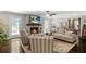 Comfortable living room with fireplace, TV, and stylish furniture, perfect for relaxing and entertaining guests at 4586 Smoke Rise Ln, Marietta, GA 30062