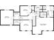 Upstairs floorplan featuring 3 bedrooms, 2 baths, a laundry room, and walk-in closets at 406 Mount Vernon Ct, Woodstock, GA 30189