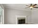 Neutral living room with large window and fireplace at 406 Mount Vernon Ct, Woodstock, GA 30189