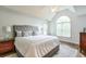 Serene bedroom with a vaulted ceiling, neutral colors, and plush bedding, promoting relaxation and rest at 305 High Branch Way, Roswell, GA 30075