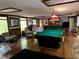 Spacious recreation room with a pool table, offering a fun and versatile area for leisure and games at 1720 Valley Ln, Cumming, GA 30040