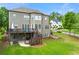 Lovely home exterior featuring a spacious deck and beautifully landscaped backyard at 3810 Sweat Creek Run, Marietta, GA 30062