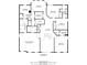 Detailed third floor plan showing bedrooms, bathrooms, storage, a playroom and a laundry room at 3810 Sweat Creek Run, Marietta, GA 30062