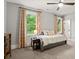 Bedroom featuring gray walls, tan carpeting, a daybed, and natural light at 3668 Spring St, Chamblee, GA 30341