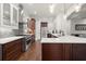 Well-equipped kitchen with two-tone cabinets and modern finishes at 3668 Spring St, Chamblee, GA 30341