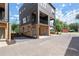 Contemporary townhome with metal siding, brick accents, and private balconies with parking at 1122 W Marietta St, Atlanta, GA 30318