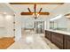 Luxurious main bathroom featuring a soaking tub, glass shower, and double vanity with granite counters at 2017 Harts Mill Ne Rd, Chamblee, GA 30341
