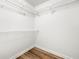Walk in closet featuring vinyl floors and wired shelving at 3019 Camden Way, Alpharetta, GA 30005
